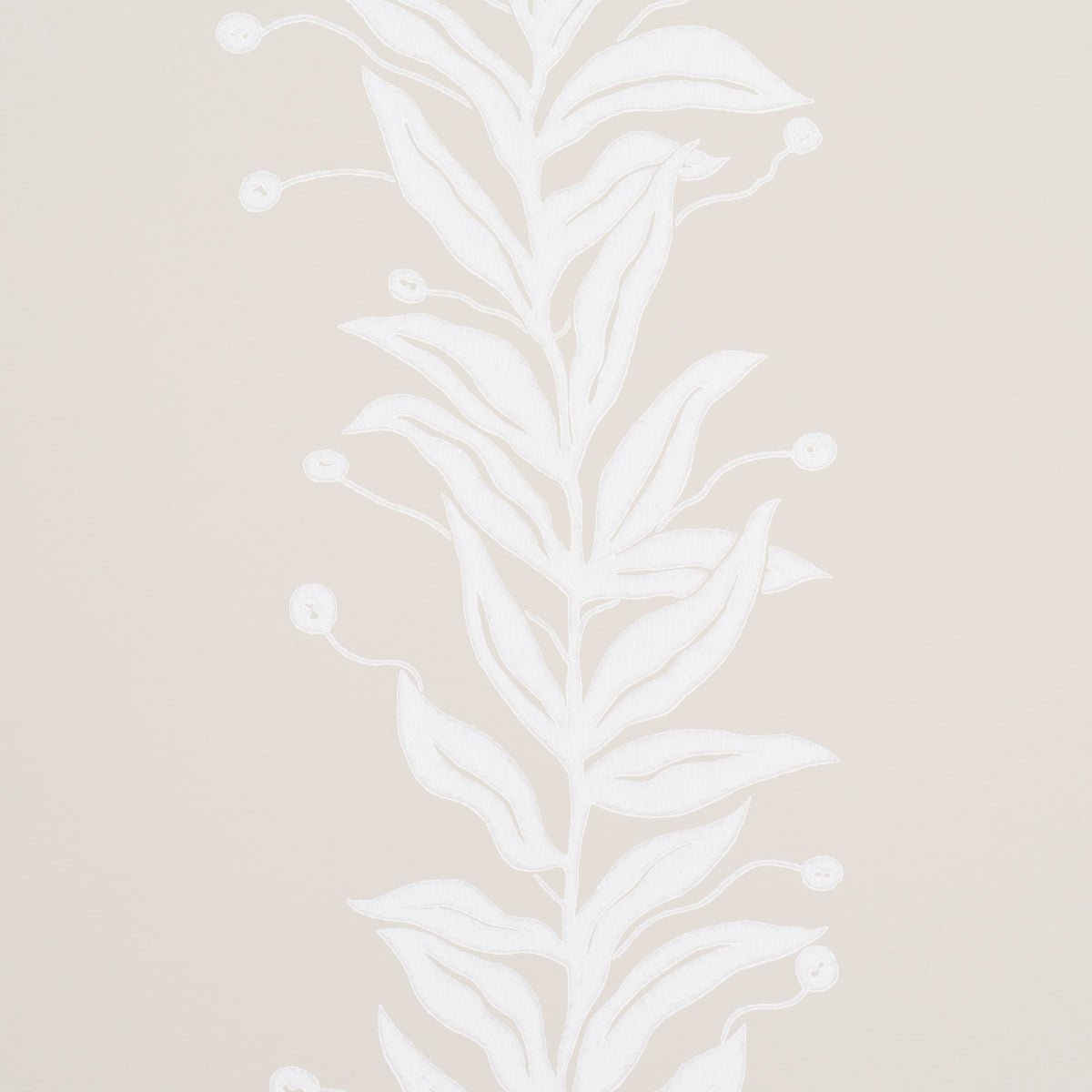 Purchase 5015491 | Tendril Stripe, Natural - Schumacher Wallpaper