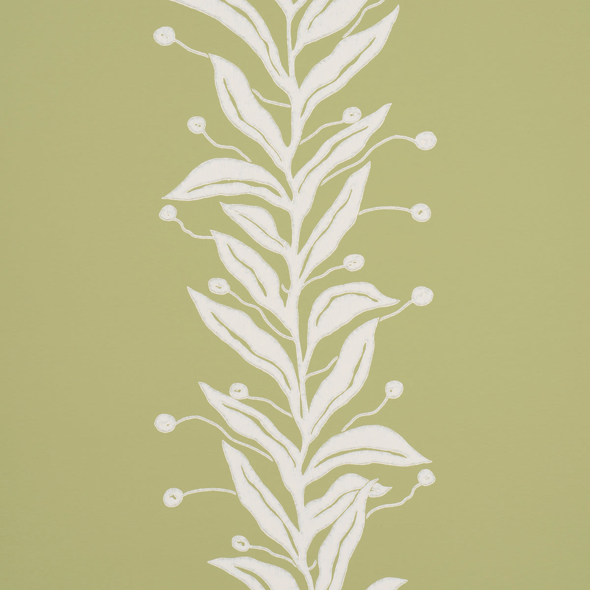 Purchase 5015492 | Tendril Stripe, Olive - Schumacher Wallpaper