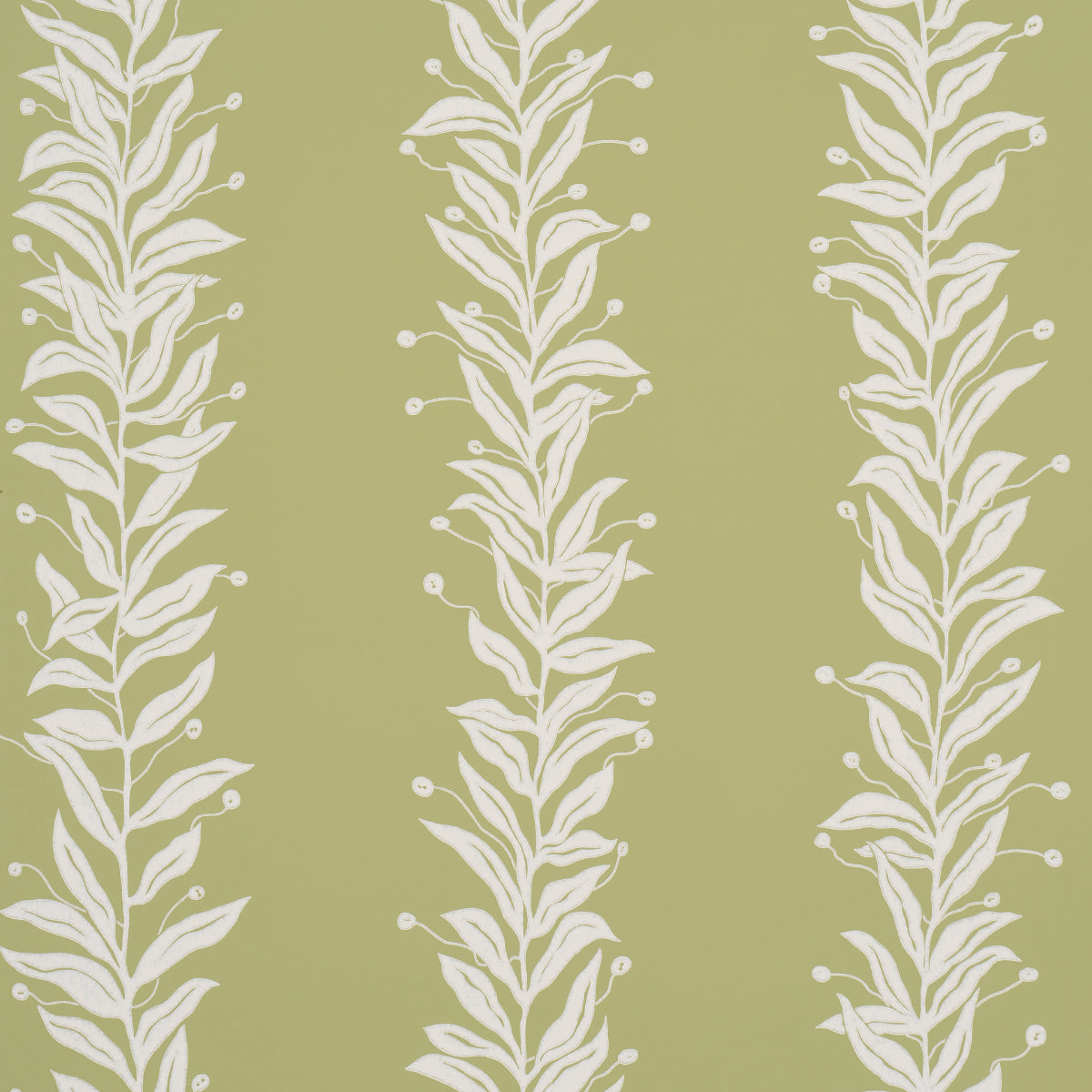 Purchase 5015492 | Tendril Stripe, Olive - Schumacher Wallpaper