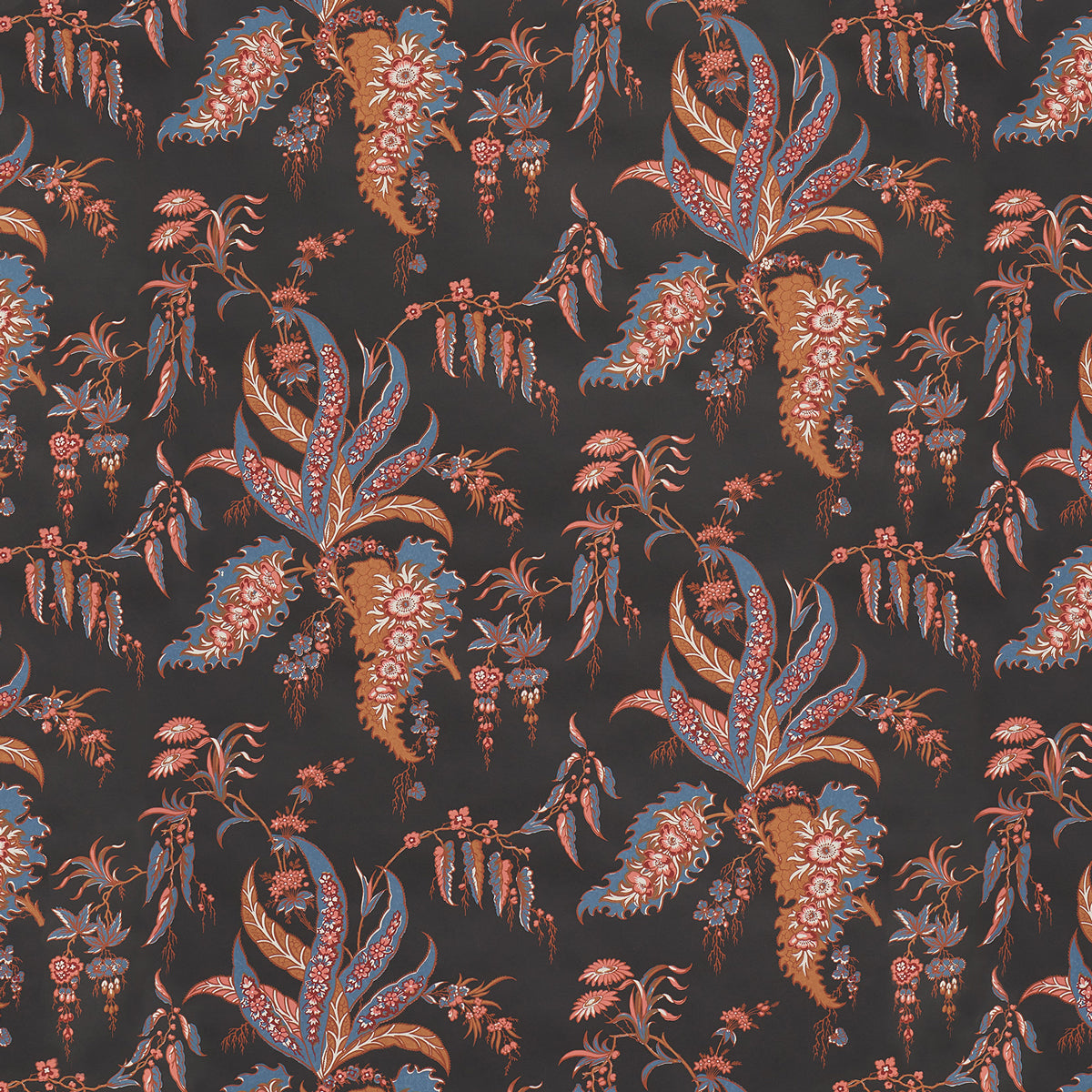 Purchase 5015502 | Apolline Botanical, Rouge & Noir - Schumacher Wallpaper