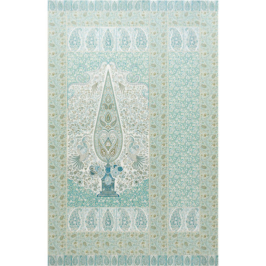 Purchase 5015510 | Colmery Paisley Panel Set, Peacock - Schumacher Wallpaper