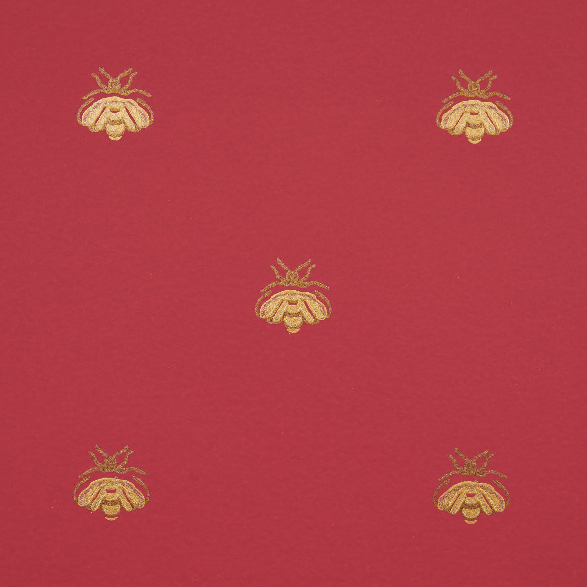 Purchase 5015532 | Hubert'S Bees, Rouge & Gold - Schumacher Wallpaper