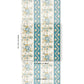 Purchase 5015540 | Sylvain Floral Stripe, Teal - Schumacher Wallpaper