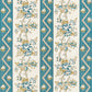 Purchase 5015540 | Sylvain Floral Stripe, Teal - Schumacher Wallpaper