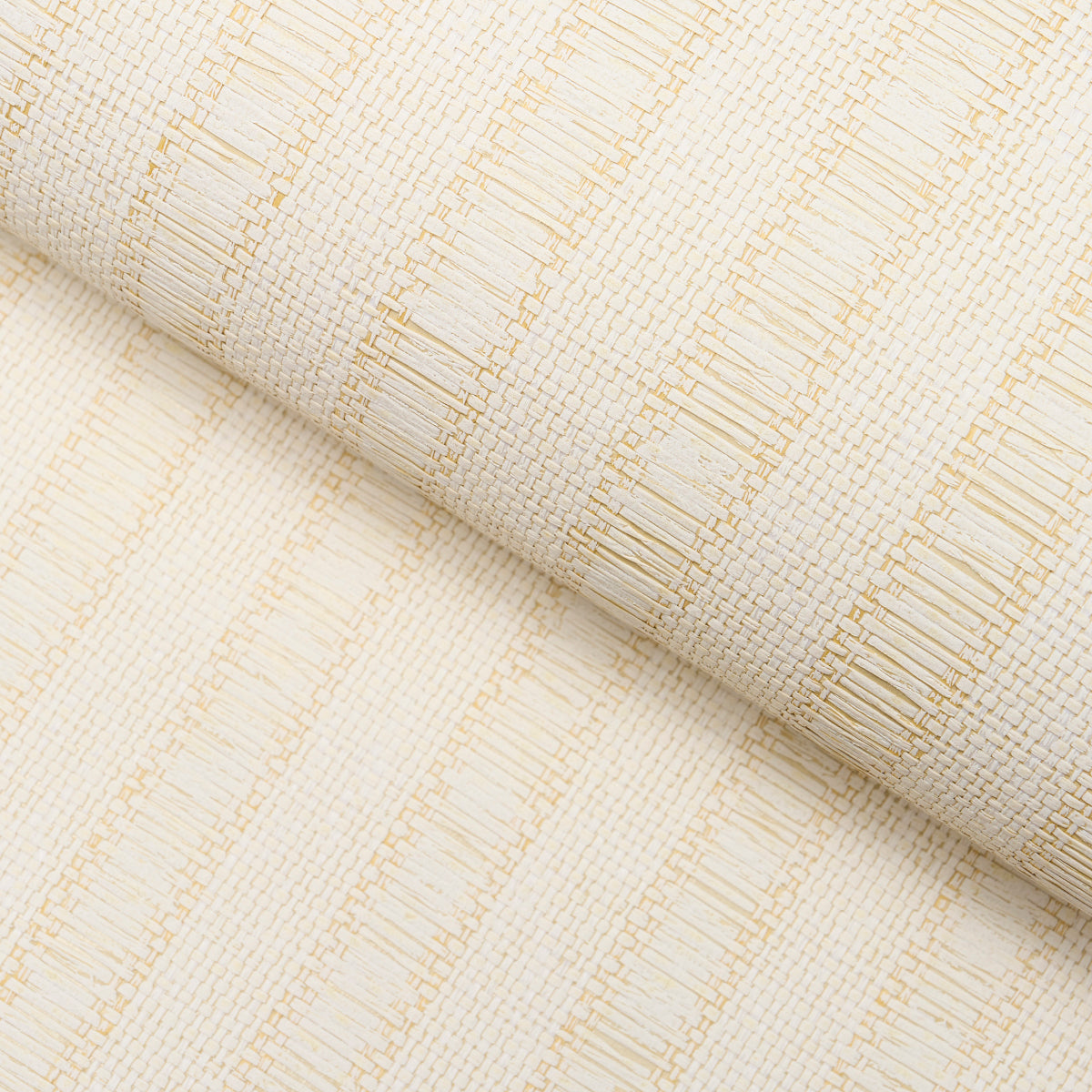 Purchase 5015550 | Linen Woven Texture Stripe, Natural - Schumacher Wallpaper