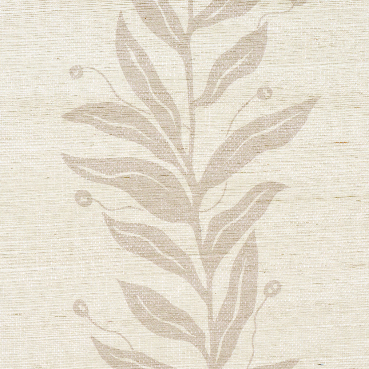 Purchase 5015561 | Tendril Stripe Sisal, Natural - Schumacher Wallpaper
