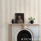 Purchase 5015561 | Tendril Stripe Sisal, Natural - Schumacher Wallpaper