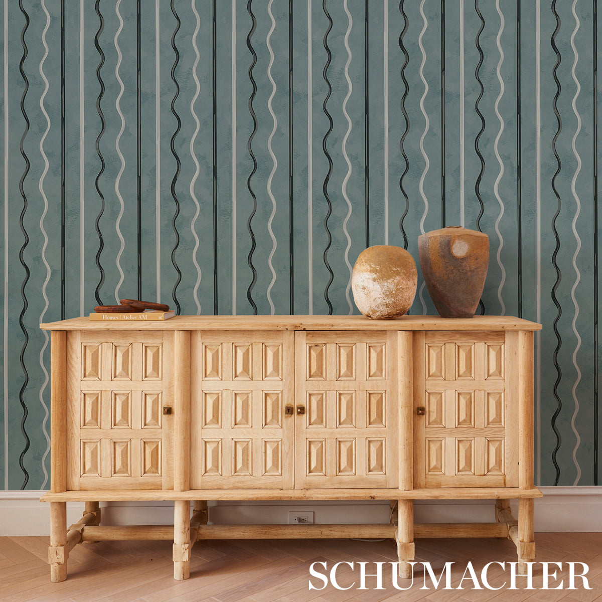 Purchase 5015570 | Affogato, Blue Gray - Schumacher Wallpaper