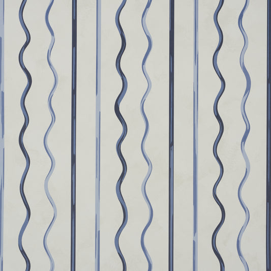 Purchase 5015572 | Affogato, Cornflower & Deep Navy - Schumacher Wallpaper