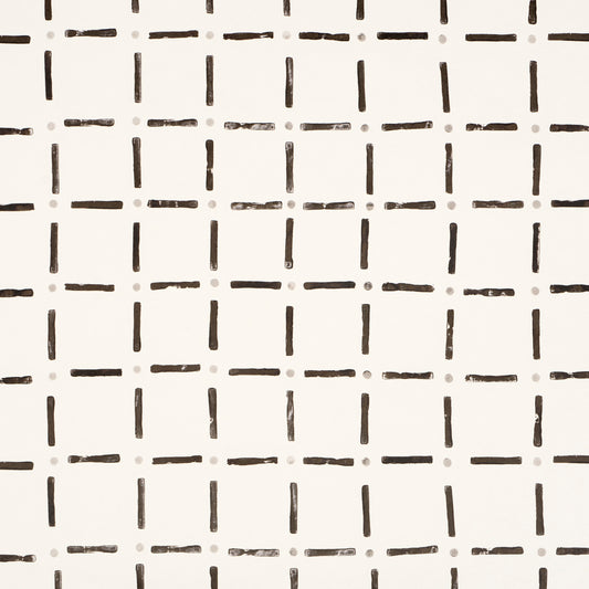 Purchase 5015610 | Drifting Grid, Black - Schumacher Wallpaper