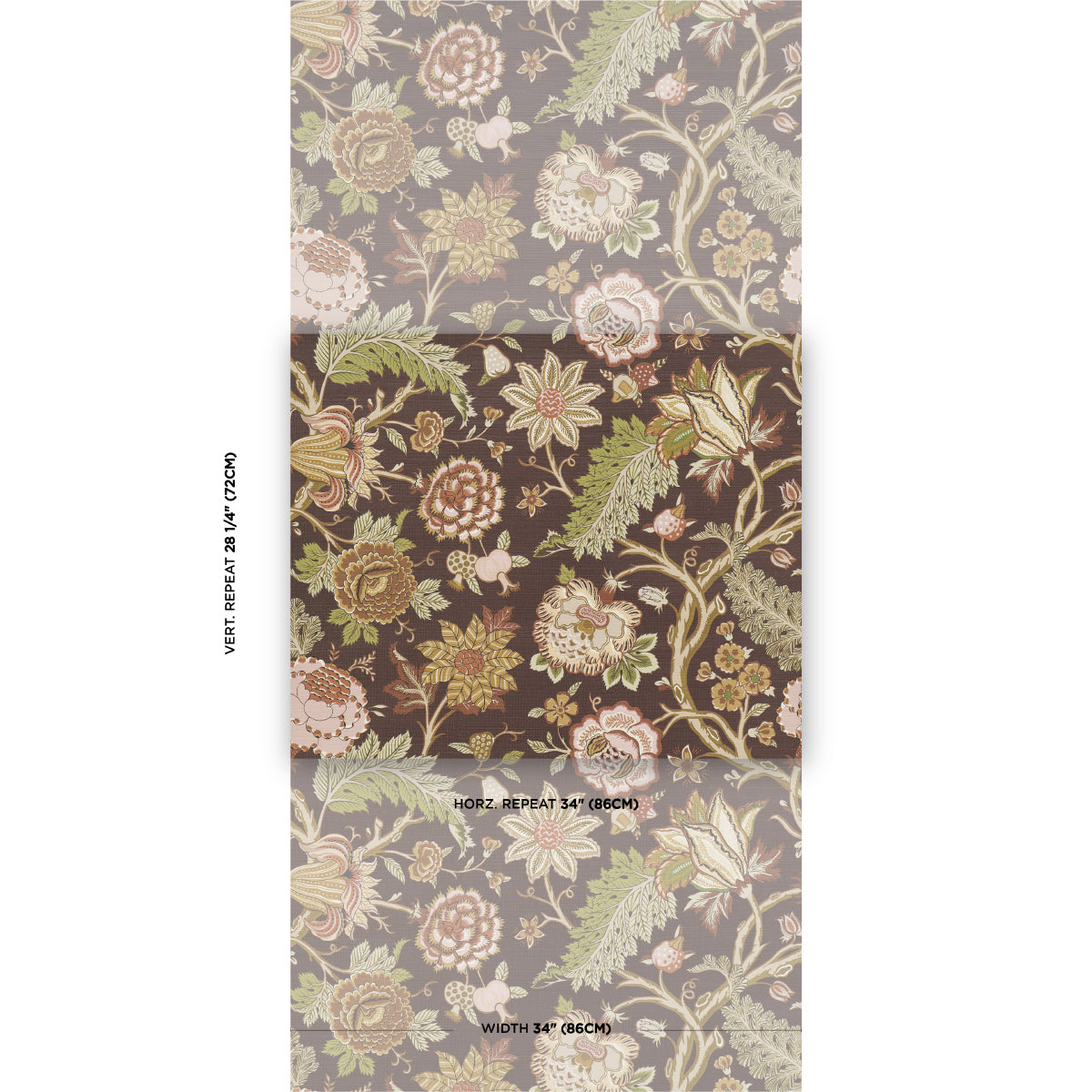 Purchase 5015640 | Darsy Tree Of Life Sisal, Sepia - Schumacher Wallpaper