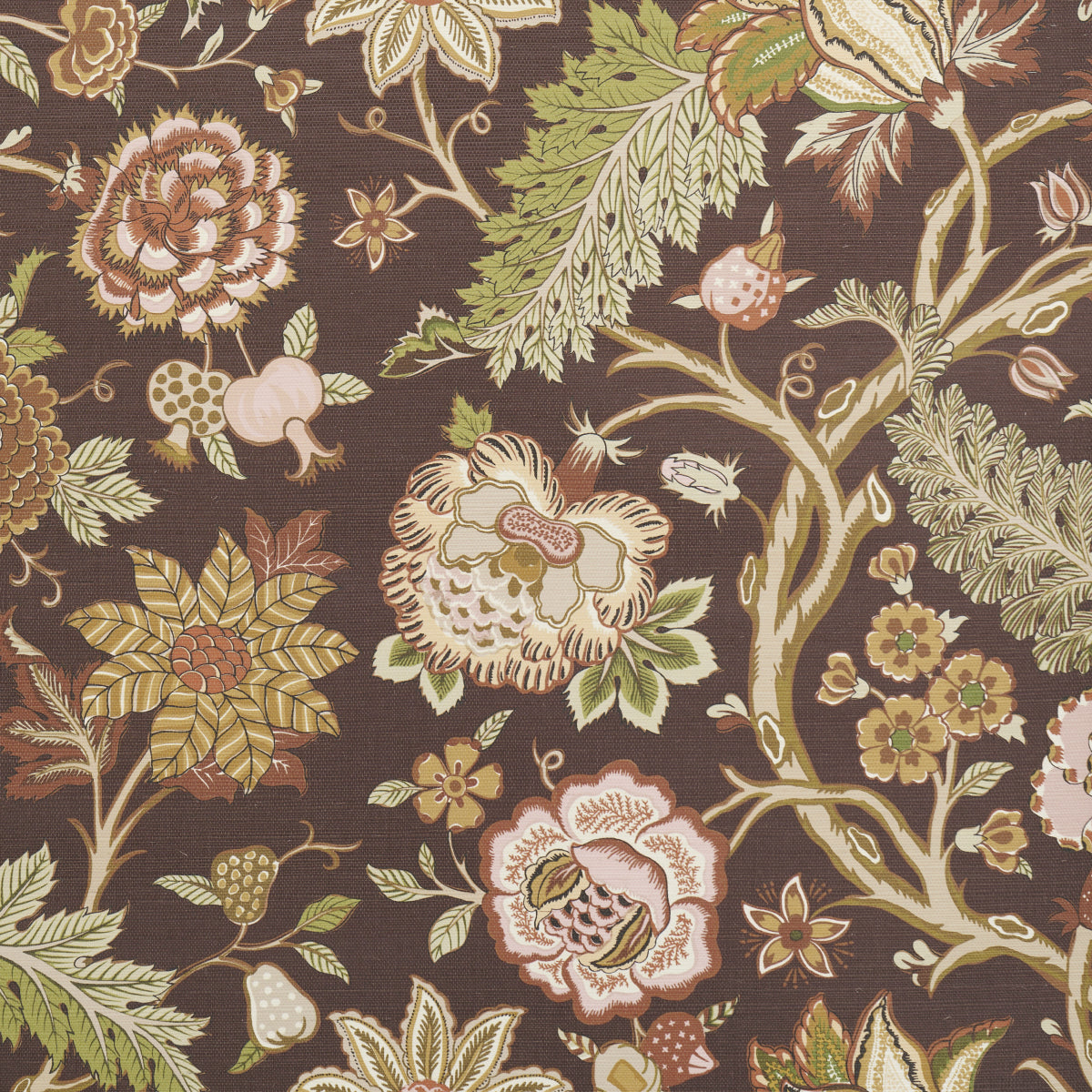 Purchase 5015640 | Darsy Tree Of Life Sisal, Sepia - Schumacher Wallpaper
