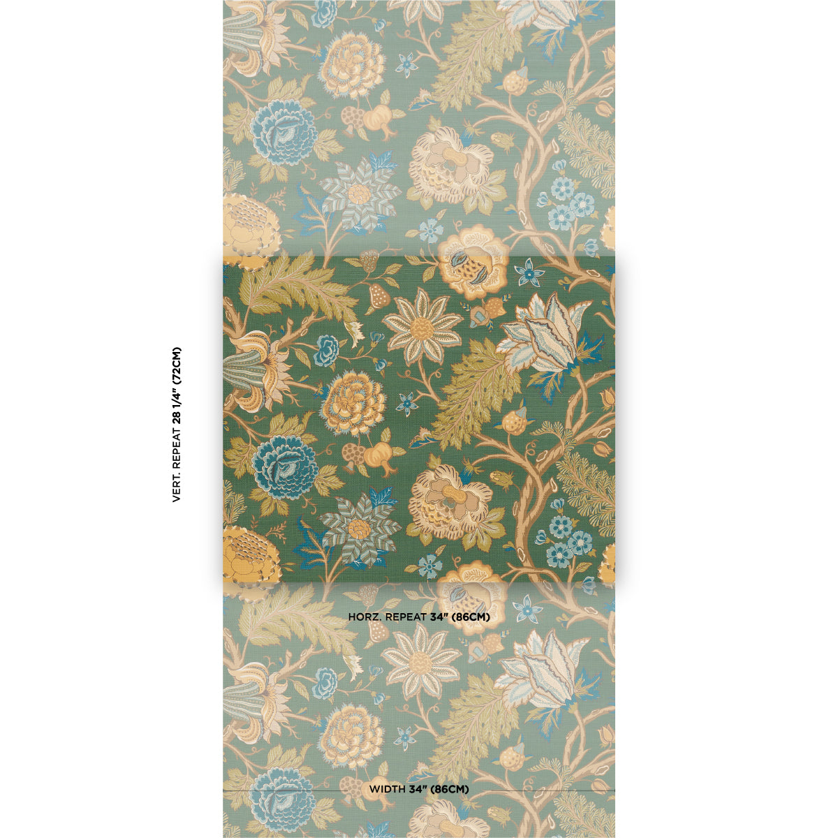 Purchase 5015641 | Darsy Tree Of Life Sisal, Juniper - Schumacher Wallpaper