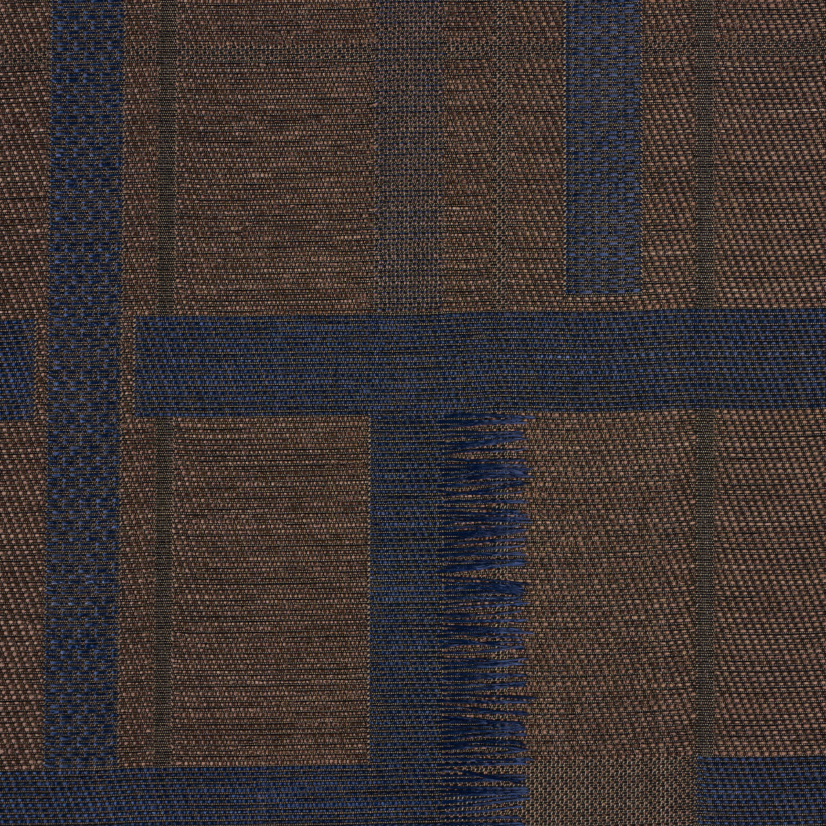 Purchase 5015721 | Axel Plaid Wallcovering, Navy/Espresso - Schumacher Wallpaper