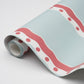 Purchase 5015740 | Rousseau Stripe, Rouge & Sky - Schumacher Wallpaper