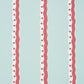 Purchase 5015740 | Rousseau Stripe, Rouge & Sky - Schumacher Wallpaper