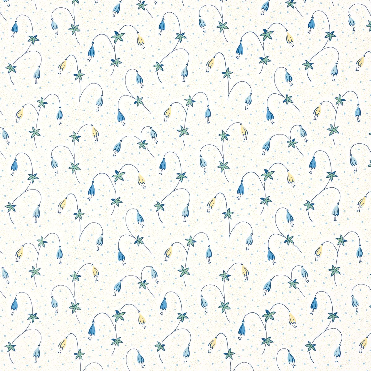 Purchase 5015750 | Lolly Floral, Blues - Schumacher Wallpaper