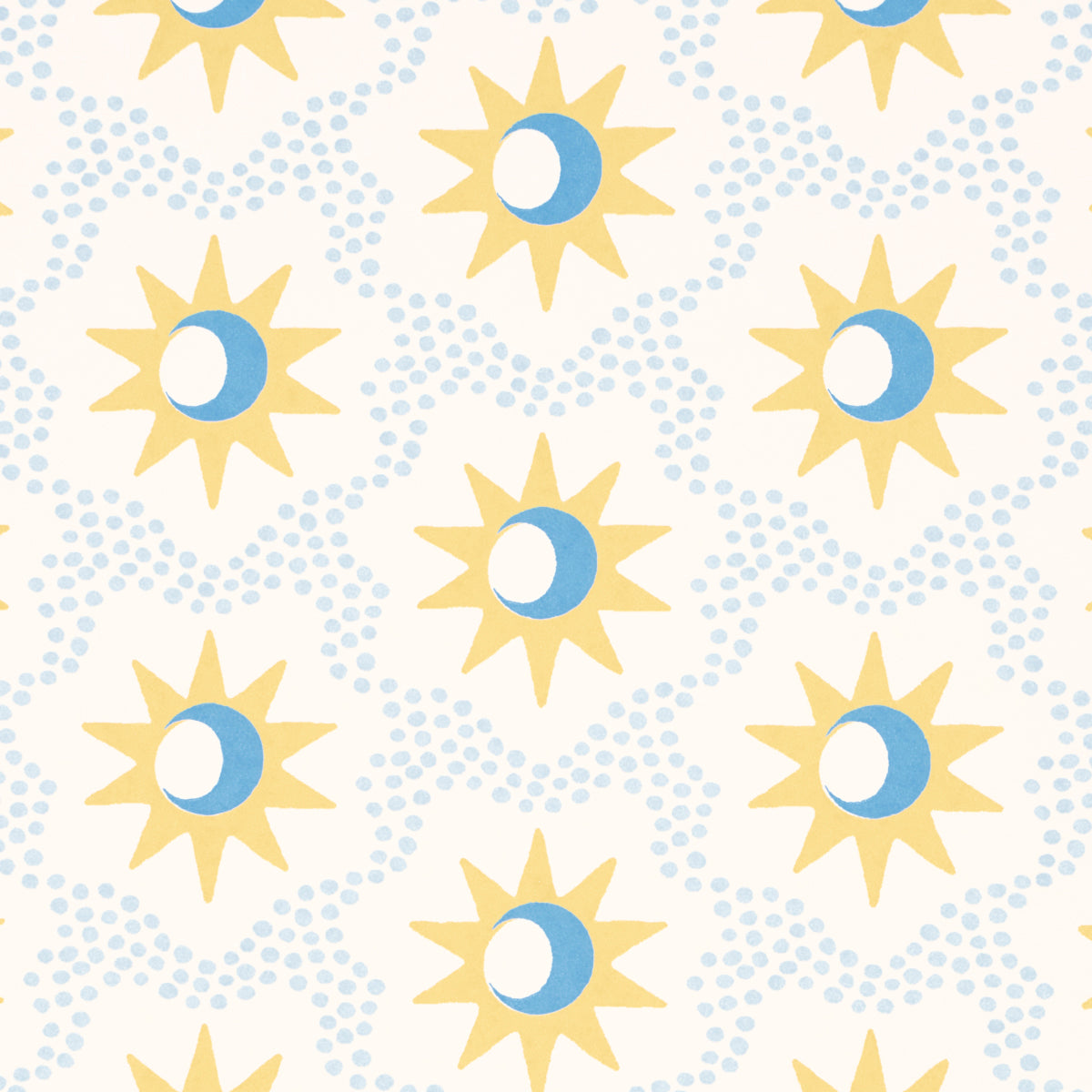 Purchase 5015760 | Lucie, Yellow & Sky - Schumacher Wallpaper