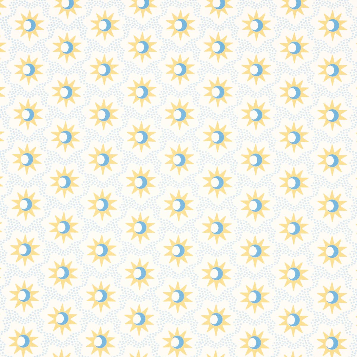 Purchase 5015760 | Lucie, Yellow & Sky - Schumacher Wallpaper