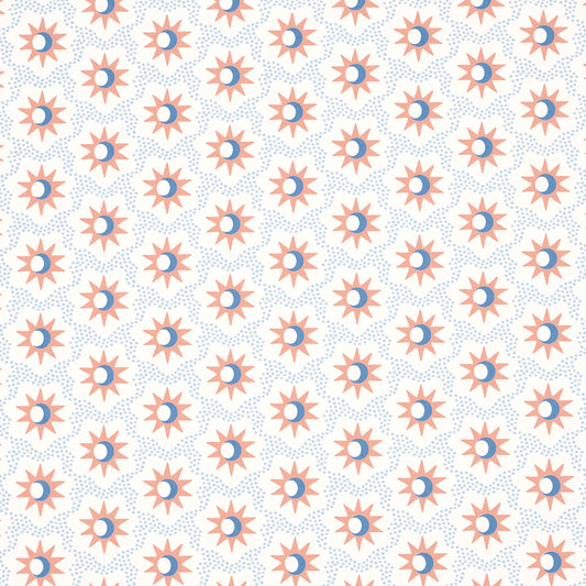 Purchase 5015761 | Lucie, Clay & Blue - Schumacher Wallpaper