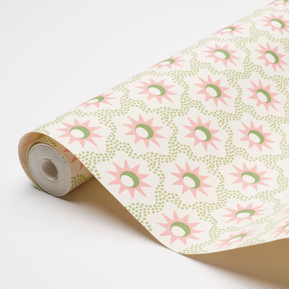 Purchase 5015762 | Lucie, Pink & Green - Schumacher Wallpaper