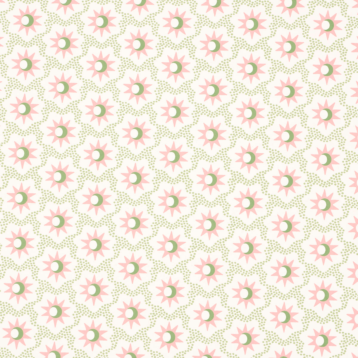 Purchase 5015762 | Lucie, Pink & Green - Schumacher Wallpaper