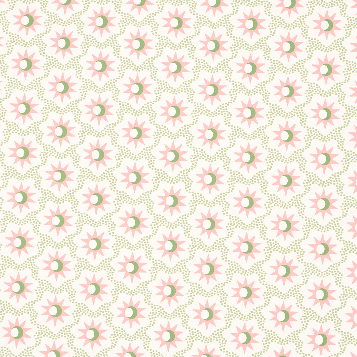 Purchase 5015762 | Lucie, Pink & Green - Schumacher Wallpaper