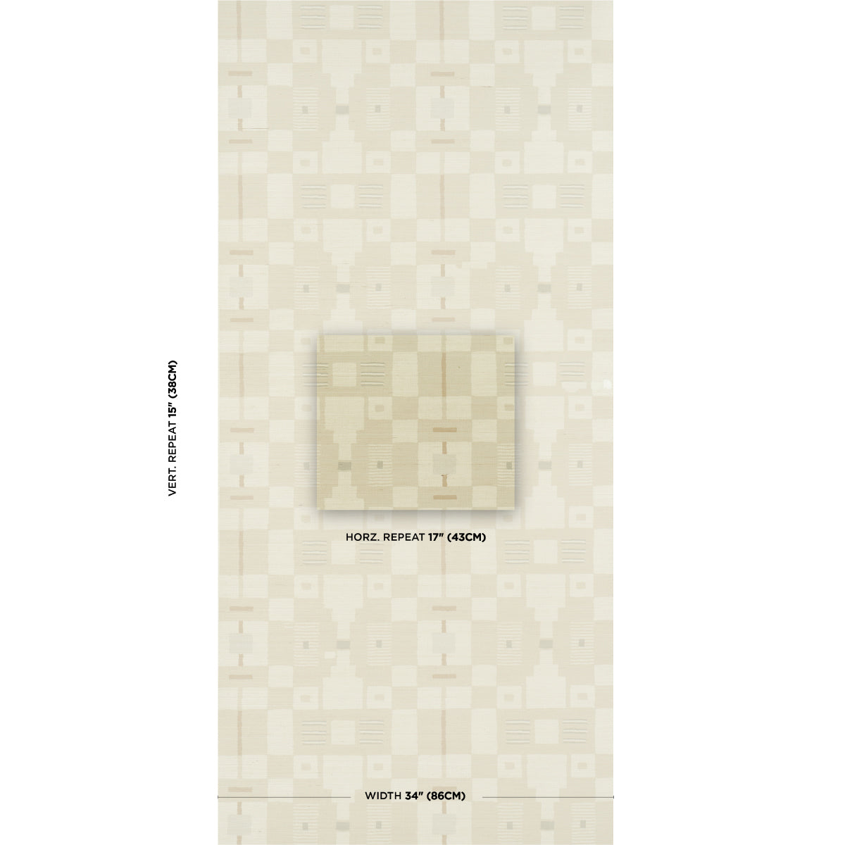 Purchase 5015770 | Periscope Sisal, Neutral - Schumacher Wallpaper