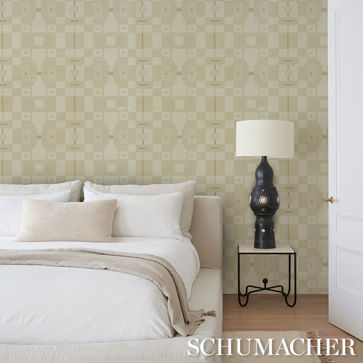 Purchase 5015770 | Periscope Sisal, Neutral - Schumacher Wallpaper