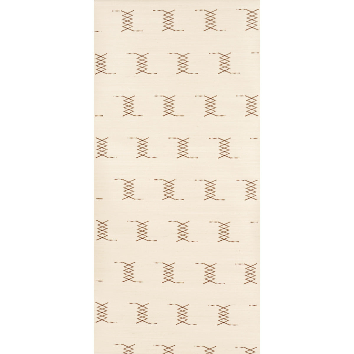 Purchase 5015780 | Kin Sisal Embroidery, Hazel On Ivory - Schumacher Wallpaper