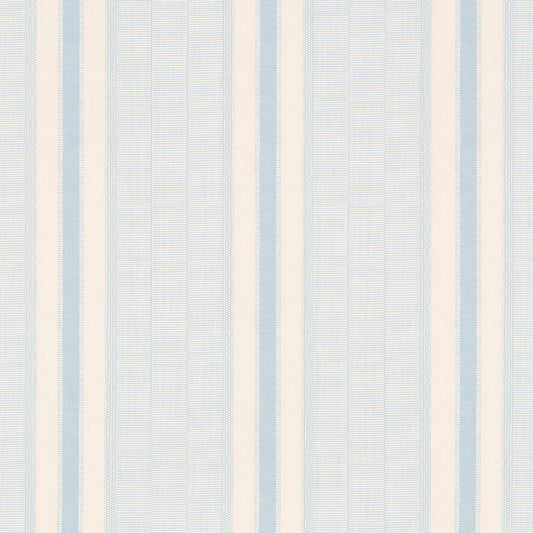 Purchase 5015800 | Ipala Stripe Vinyl, Sky - Schumacher Wallpaper