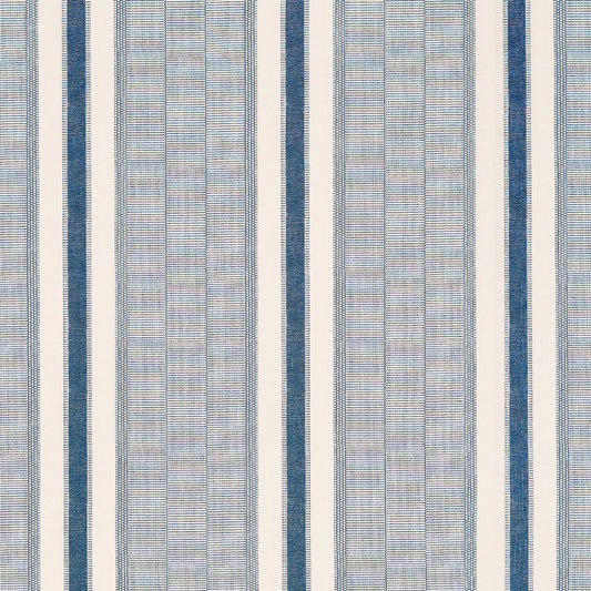 Purchase 5015801 | Ipala Stripe Vinyl, Ocean - Schumacher Wallpaper