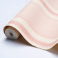 Purchase 5015803 | Ipala Stripe Vinyl, Blush - Schumacher Wallpaper