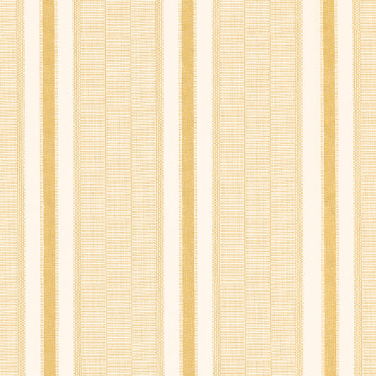 Purchase 5015804 | Ipala Stripe Vinyl, Ochre - Schumacher Wallpaper