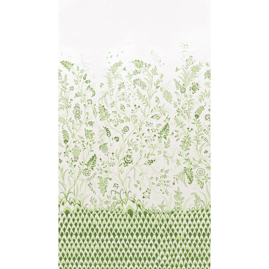 Purchase 5015821 | Chinoiserie Grande Panel Set, Leaf Green - Schumacher Wallpaper