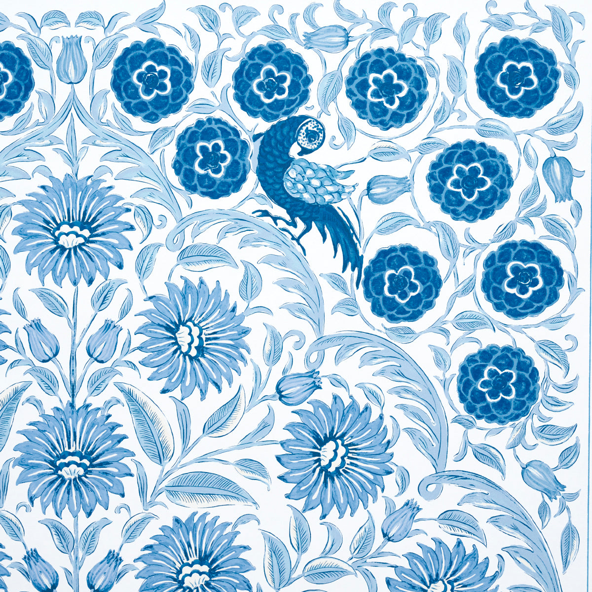 Purchase 5015830 | Montecito Panel Set, Indigo - Schumacher Wallpaper