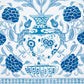 Purchase 5015830 | Montecito Panel Set, Indigo - Schumacher Wallpaper