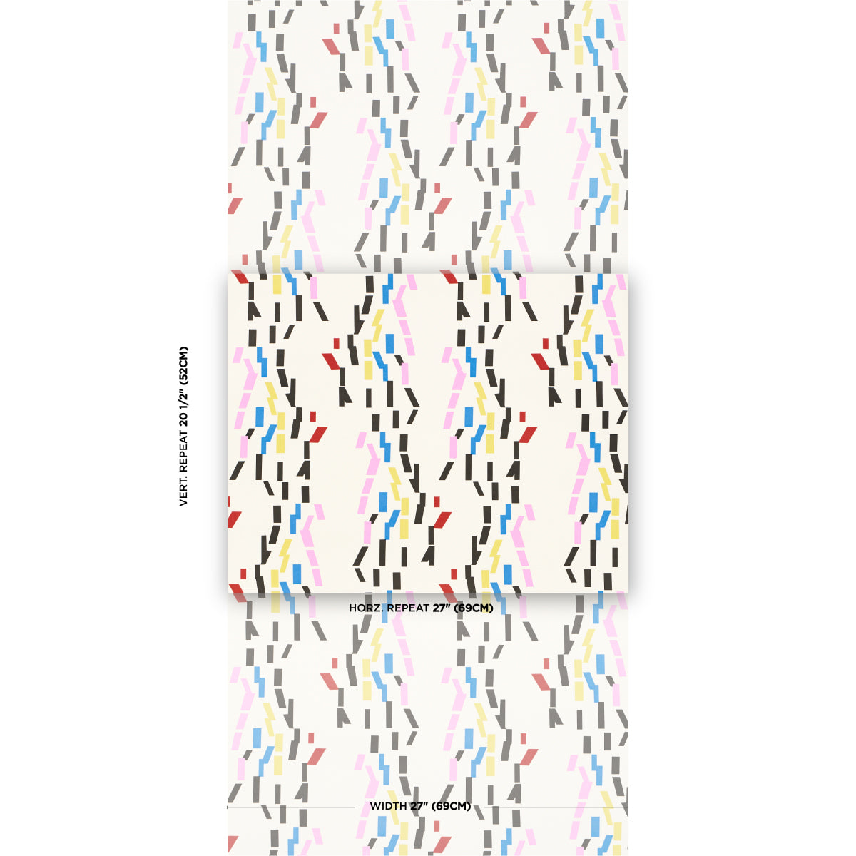 Purchase 5015870 | Confetti, Multi - Schumacher Wallpaper