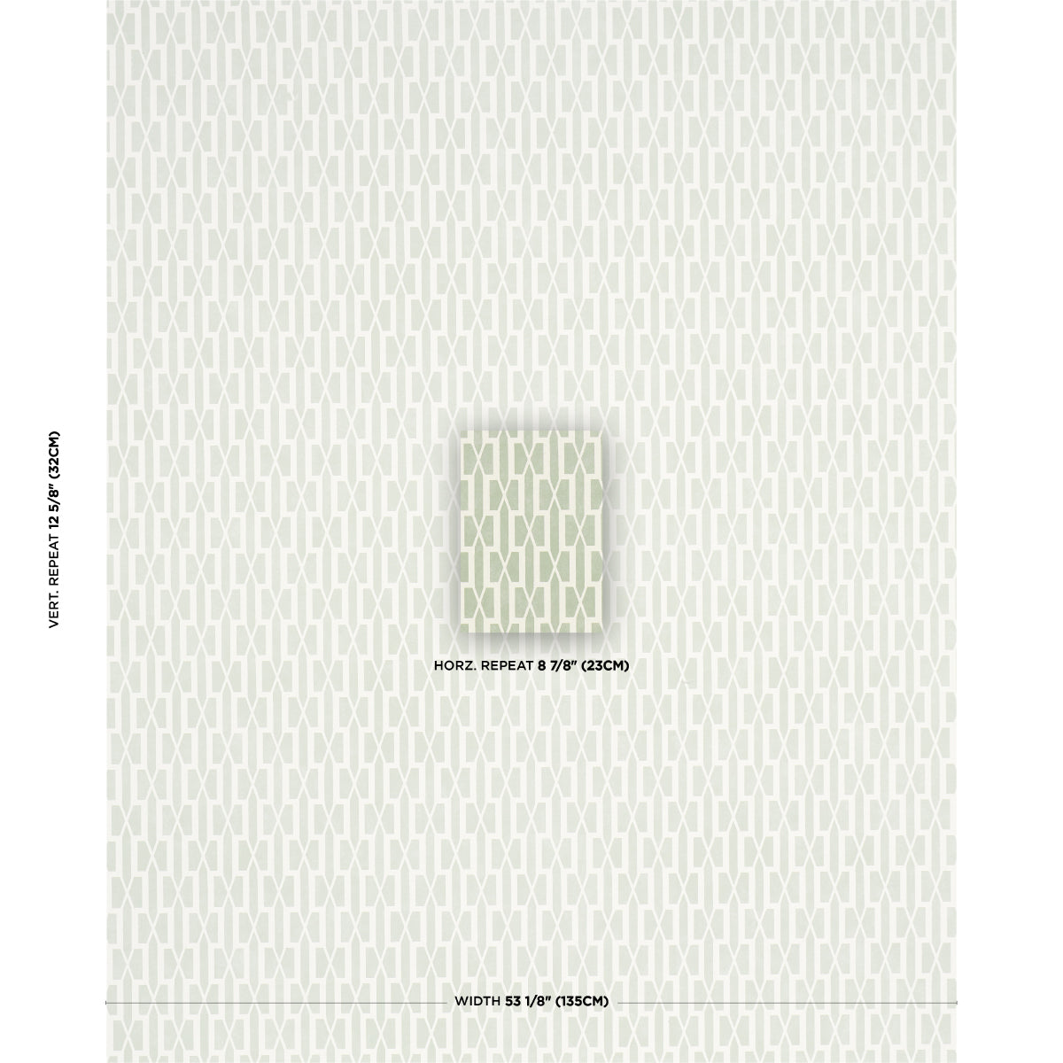 Purchase 5015911 | Belvedere, Celadon - Schumacher Wallpaper