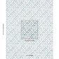 Purchase 5015962 | Frances Scallop Floral, Blues - Schumacher Wallpaper