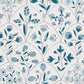 Purchase 5015962 | Frances Scallop Floral, Blues - Schumacher Wallpaper