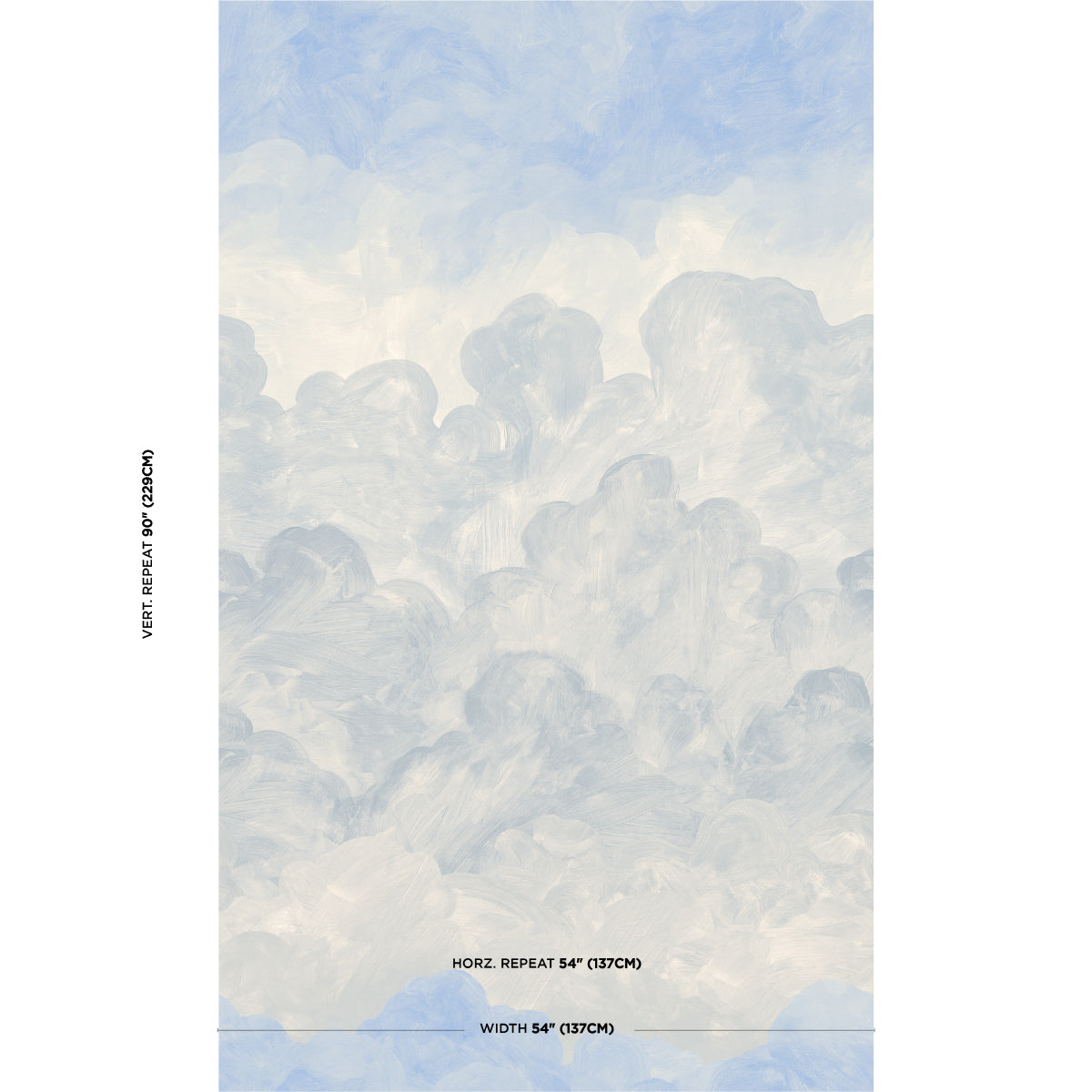 Purchase 5016021 | Painted Sky, Clear Blue - Schumacher Wallpaper