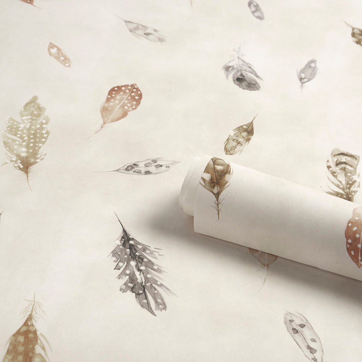 Purchase 5016061 | Woodland Feathers, Autumn - Schumacher Wallpaper