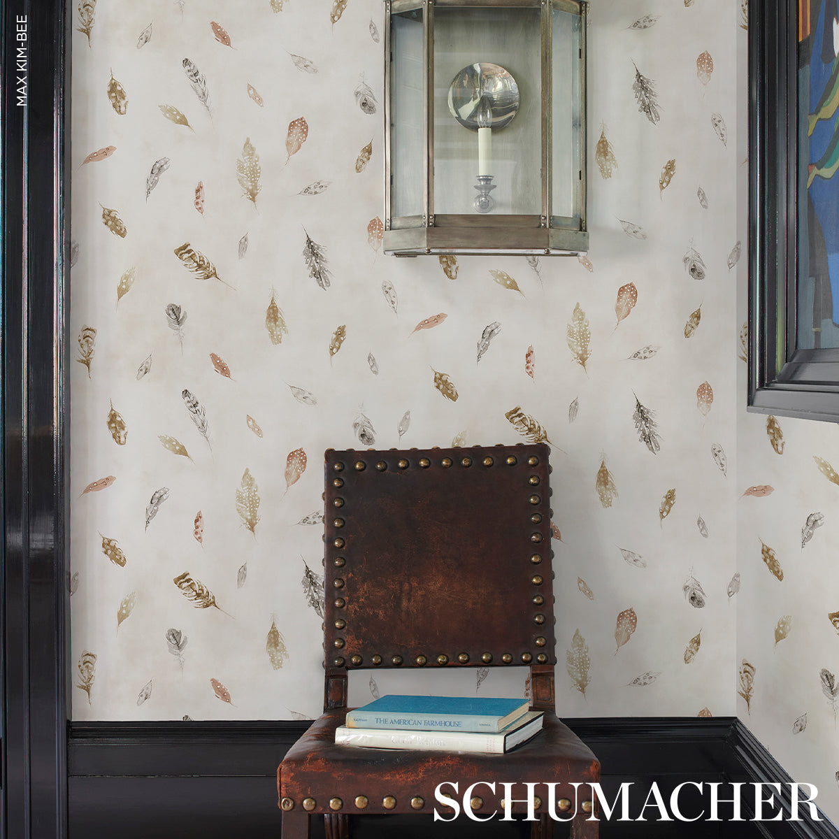 Purchase 5016061 | Woodland Feathers, Autumn - Schumacher Wallpaper