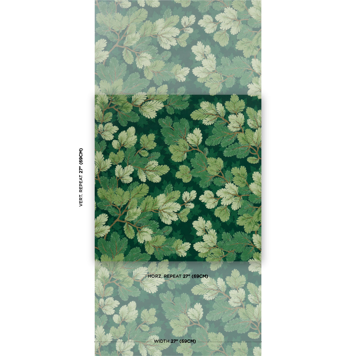 Purchase 5016071 | Covey Hedge, Forest - Schumacher Wallpaper