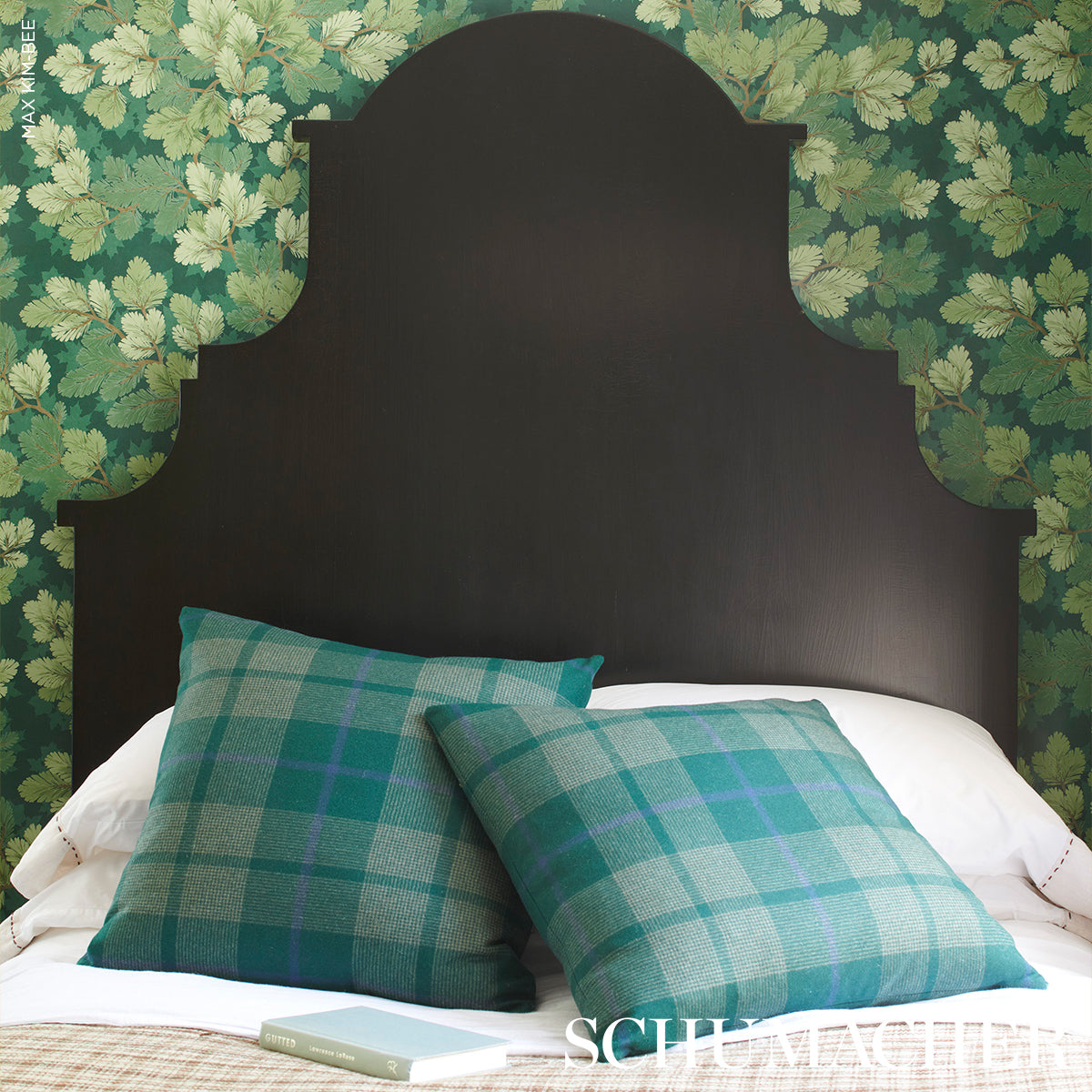 Purchase 5016071 | Covey Hedge, Forest - Schumacher Wallpaper