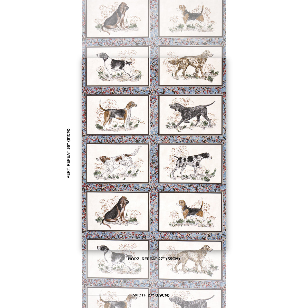 Purchase 5016080 | Chaser’S Legacy, Slate - Schumacher Wallpaper