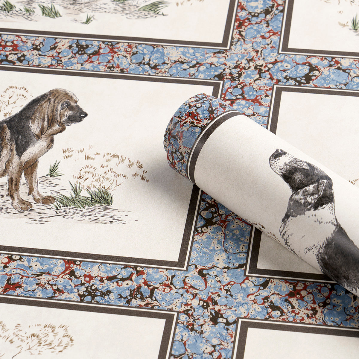 Purchase 5016080 | Chaser’S Legacy, Slate - Schumacher Wallpaper