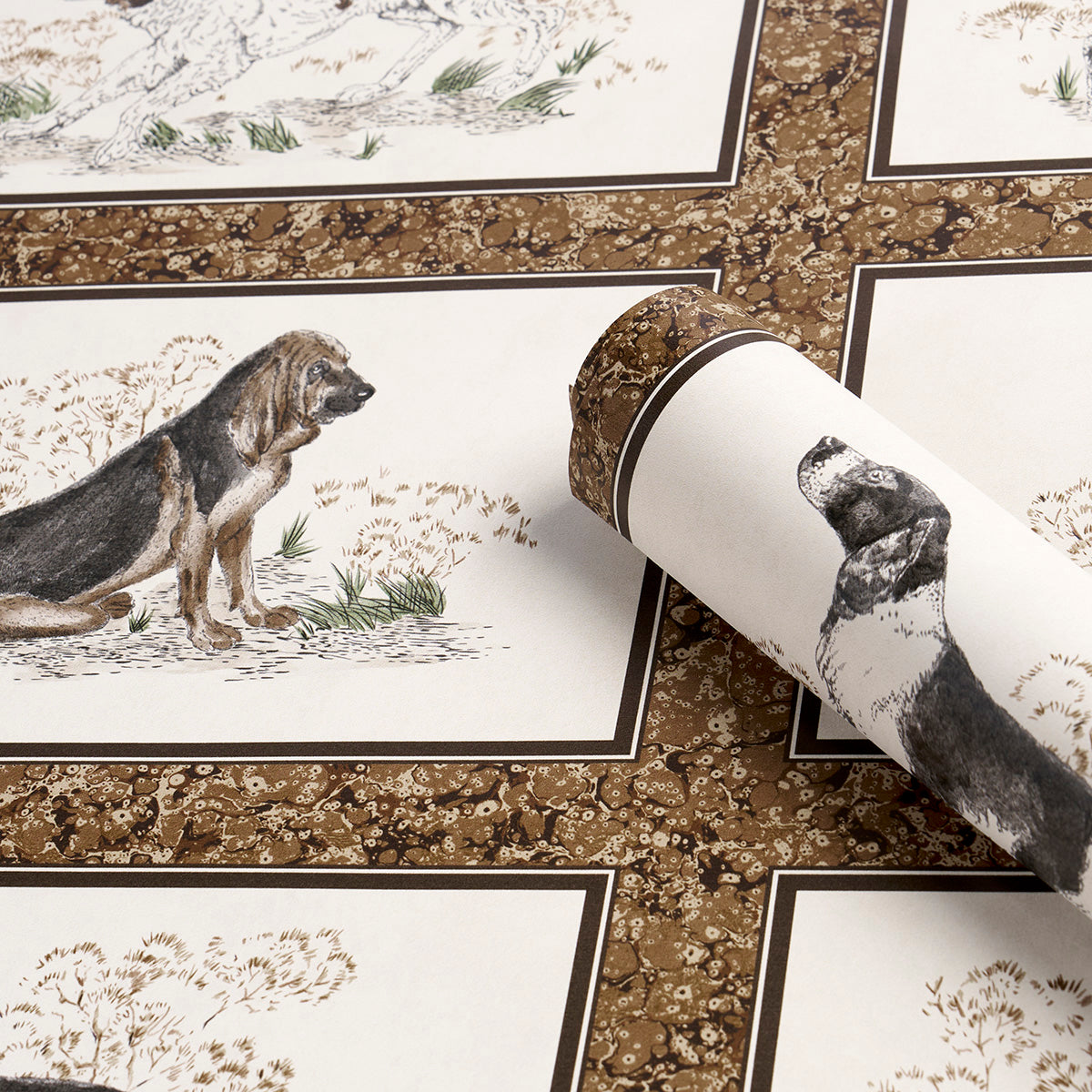 Purchase 5016081 | Chaser’S Legacy, Bark - Schumacher Wallpaper