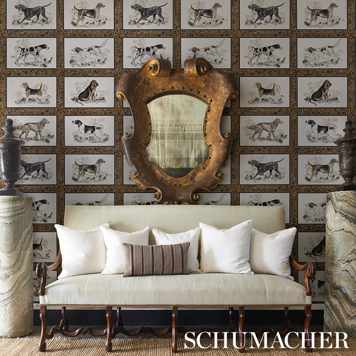 Purchase 5016081 | Chaser’S Legacy, Bark - Schumacher Wallpaper